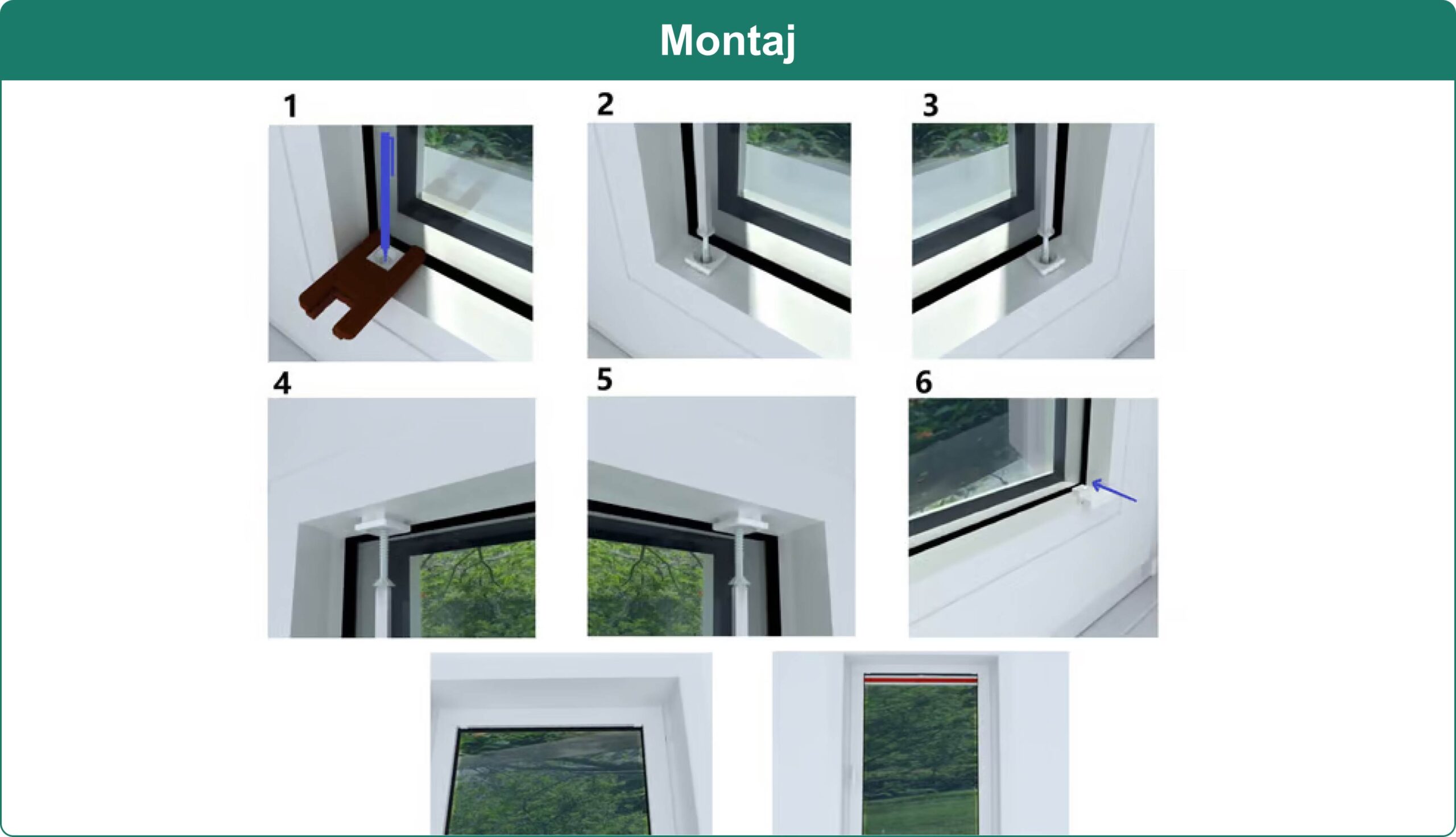 informatii montaj pentru jaluzele plisate
