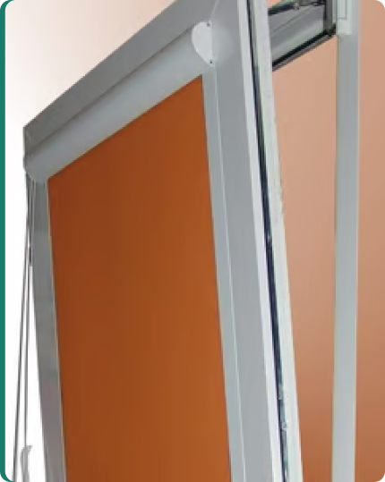 rolete textile cu caseta si ghidaje